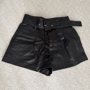 Zara Faux Leather shorts